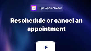 Reschedule or cancel an appointment  Tipo Appointment  Shopify App Tutorial [upl. by Baron]