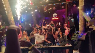 GOA PARTY NIGHT IN ONE VIDEO  TECHNO PARTY AT GOA CURLIES  NEWYEAR 2022 [upl. by Collin534]