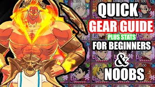 A GEAR GUIDE FOR BEGINNERS AND NOOBS SEVEN DEADLY SINS GRAND CROSS [upl. by Broome]