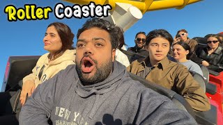 Riding A Roller Coaster On A Beach 😍🎢  Samandar Mein Amusement Park In United States Of America 🇺🇸 [upl. by Atterual827]