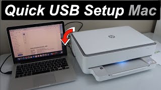 HP Envy Printer Quick USB Setup with MacBook [upl. by Server]