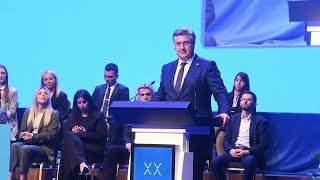 Premijer Andrej Plenković na XX Općem saboru HDZa [upl. by Fernanda]