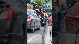 Most unusual incident at traffic signal shortsvideo [upl. by Lihp]