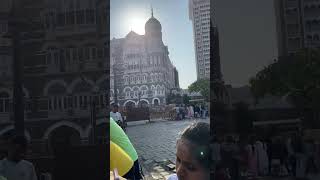 Beautiful view of mumbai tajhotel india gateway of india reels views [upl. by Lertnahs74]