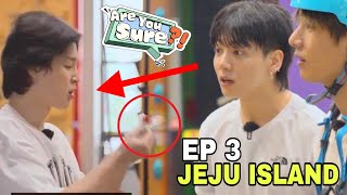 Jimin Hurt His Lip in Are You Sure and This Is How Jungkook Reacted😔 EP 3 Jeju Island 🌴bts [upl. by Acinoed]