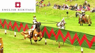 Medieval Jousting Tournament Carisbrooke Castle [upl. by Allehcram855]