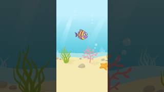 🐠Ein kleiner Fisch schwamm im Meer  Sing Kinderlieder [upl. by Thanasi470]