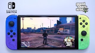 GTA 5 Nintendo Switch Gameplay  Switch Oled [upl. by Hebe]