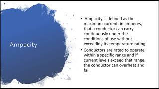 Understanding Ampacity [upl. by Ycniuqed204]