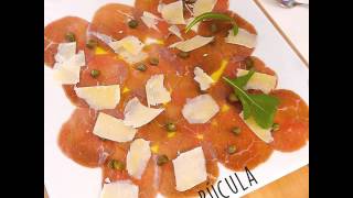 El carpaccio es una fácil y excelente alternativa de aperitivo o entrada [upl. by Cate]