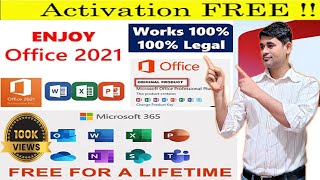 How to Download amp install MS Office 365  2021 for Free step by step Guide  Free Activation  Hindi [upl. by Ahsinan]