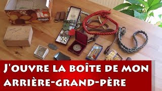 Jouvre la boîte de mon arrière grand père  Généalogie [upl. by Neenwahs110]