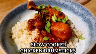 THE BEST SLOW COOKED CHICKEN DRUMSTICKS  EASY SLOW COOKERCROCKPOT RECIPE [upl. by Oker711]