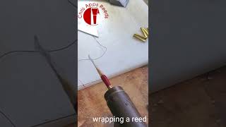 Wrapping a bagpipe chanter reed [upl. by Munford246]