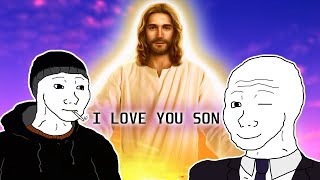 Doomer Finds Jesus Little Dark Age Meme Remastered [upl. by Leuqim330]