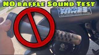 NAVI Vance amp Hines WITHOUT the Baffle Silencer sound test [upl. by Tamsky]