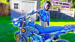 This Little Kid Wanted To Ride SuperMoto SO BAD  Getting Random Girls Ratings [upl. by Notrub]