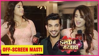 Ishq Mein Marjawan  Deep Aka Arjun Bijlani amp Aarohi Aka Alisha Panwar Off Screen Masti On Set [upl. by Negaem402]