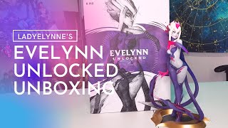 LEAGUE OF LEGENDS MERCH EVELYNN UNLOCKED UNBOXING FIGURE SPOTLIGHT [upl. by Necyrb69]