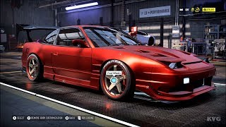 Need for Speed Heat  Nissan 180SX Type X 1996  Customize  Tuning Car PC HD 1080p60FPS [upl. by Pathe]