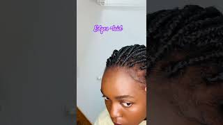 Edges in seconds 👌🥰 afrohair boxbraids tresses edgestutorial [upl. by Nikita564]