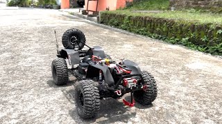 Main Tanpa Hardbody  CHASSIS  FRAME METAL  KYX SCX10 II  RC ADVENTURE CRAWLER OFF ROAD  4K HDR [upl. by Servais]