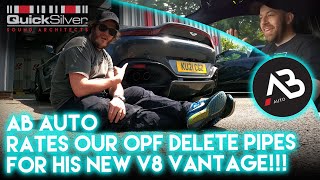 AB Auto Rates our OPF Delete Pipes for hi new V8 Vantage v8vantage abauto astonmartin [upl. by Clay179]