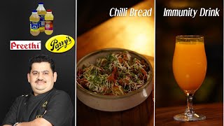 Venkatesh Bhat makes Chilli Bread amp Immunity Drink  evening snack n drink  tiffin\ lunch box ideas [upl. by Pedersen282]