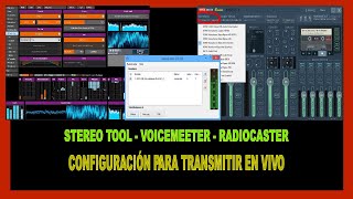 ✅ CONFIGURAR 2022 STEREO TOOL  VOICEMEETER  RADIOCASTER [upl. by Einoj]