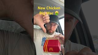 McDonald’s New Chicken Big Mac 🤢 food ￼tastetest hamburger [upl. by Afinom]