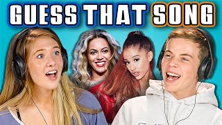 TEENS GUESS THAT SONG CHALLENGE 4 REACT [upl. by Kaitlyn]