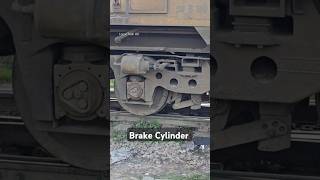 Locomotive brake cylinder release brake on wheels engine shorts [upl. by Amaral]