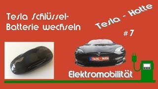 Tesla Schlüssel Batterie wechseln [upl. by Edmund]