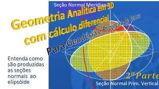 Geometria Analítica 3D para Geodésia e Projeção de Gauss PARTE 2 Curvatura de Seções Cônicas [upl. by Nilrak]