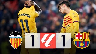 Valencia vs Barcelona 11 La Liga 202324  MATCH REVIEW [upl. by Widera]