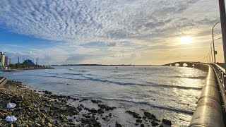 Walk Jetty No 6 to Sinamalé China  Maldives Friendship Bridge Male Malé Maldives މާލެ ދިވެހިރާއްޖ [upl. by Yarased]