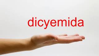 How to Pronounce dicyemida  American English [upl. by Kcirej]