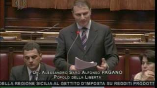 Intervento dellOn Alessandro Pagano alla Camera dei Deputati nella seduta del 17 febbraio 2009 [upl. by Sankaran]