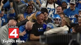 A fans moment with Detroit Lions Jahmyr Gibbs goes viral [upl. by Fabron]