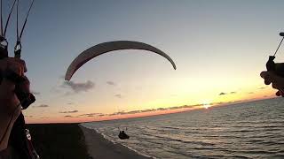 Paragliding sundown in Stegna 17072019 [upl. by Nednerb]