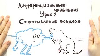 Дифференциальные уравнения 2 Сопротивление воздуха [upl. by Igal350]