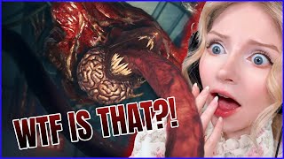 WTF IS A LICKER  Resident Evil 2 Remake Highlights Pt2 [upl. by Rikki472]