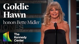 Goldie Hawn honors Bette Midler  44th Kennedy Center Honors [upl. by Trudnak]