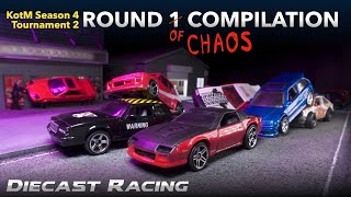 KotM4 Tournament 2 Round 1 Compilation Diecast Racing [upl. by Cacka92]