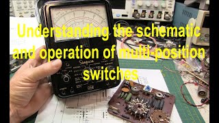 392 Schematic Basics Multiposition switches in Simpson 260 VOM and Realistic DX160 Receiver [upl. by Llemrej129]