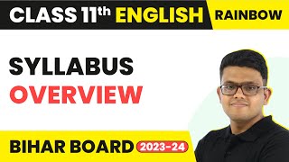 Class 11 English Rainbow Book  Syllabus Overview  Bihar Board 202324 [upl. by Bergmans]