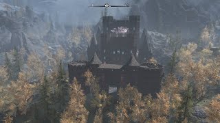 Dragonfall Castle  Skyrim Special Edition home mod showcase [upl. by Stricklan]