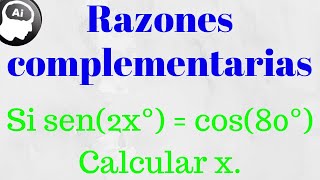 Razones complementarias ejercicios resueltos [upl. by Waldman407]