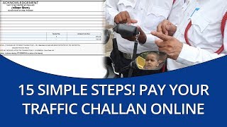 How to make echallan online payment on parivahangovin mparivahan app [upl. by Cimbura]