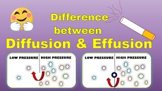 Difference between Diffusion and Effusion Class 11 Chemistry Real Life Examples  Gaseous State [upl. by Arnaldo]